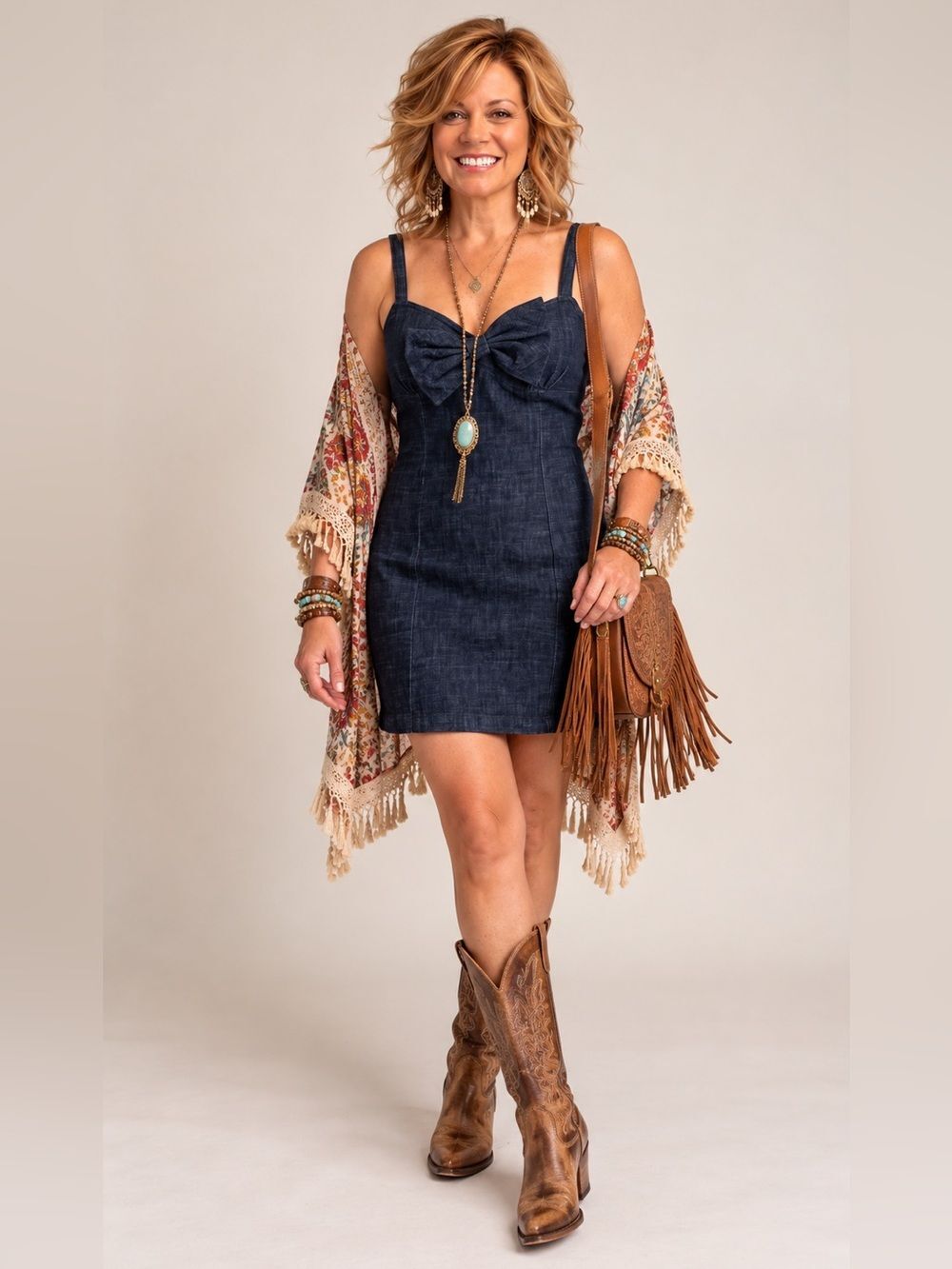 Arden B Blue Wash Denim Jean Sweetheart Neckline Strappy Mini Dress Size Med
